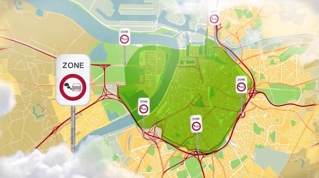  LEZ-zone Antwerpen (© Stad Antwerpen)