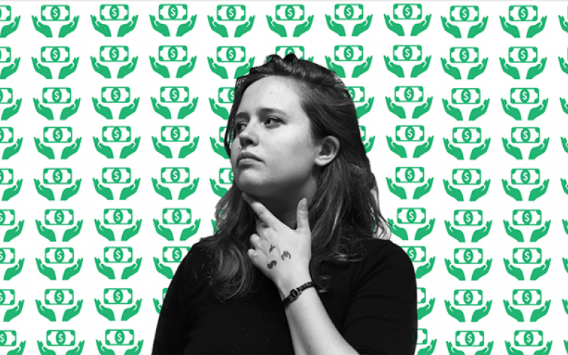 minder geld maakt gelukkig (© Amber Peeters | dwars)