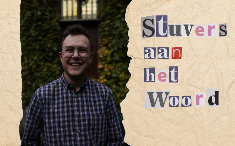 een foto van Yorn Maes met de tekst "stuvers aan het woord" ernaast