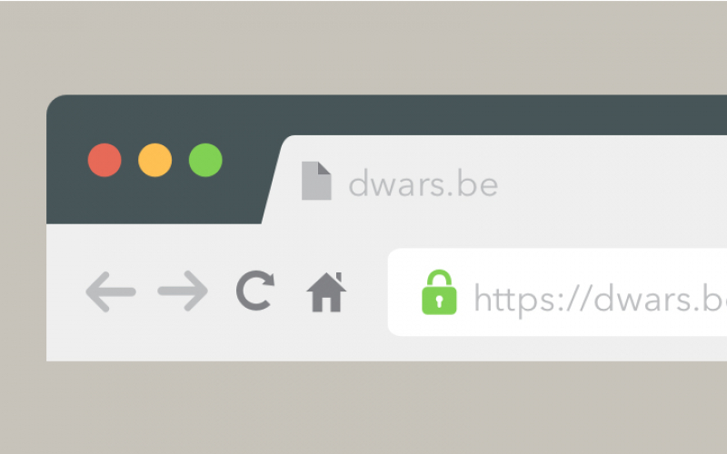 Browserbalk met dwars.be