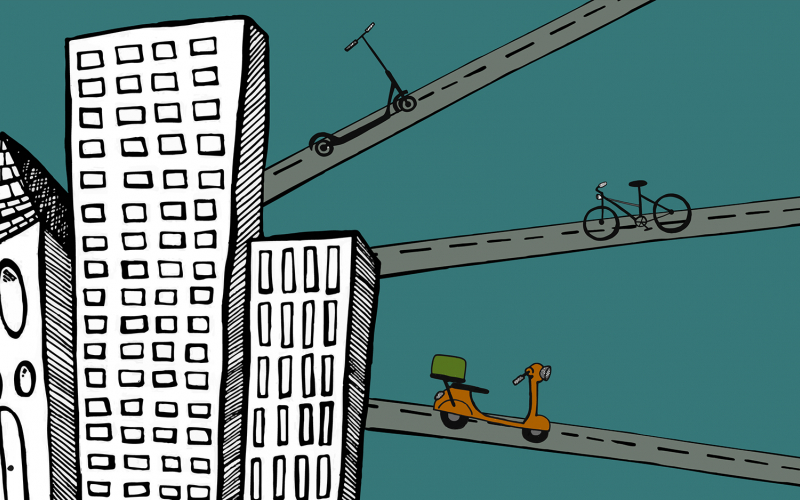wildgroei aan mobiliteit (© Camille Van Landegem | dwars)