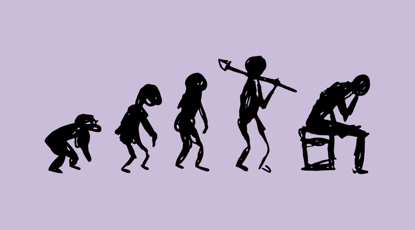 de evolutie van de mens tot de homo sapiens sapiens (© Edith Coen | dwars)