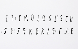 etymologisch spiekbriefje  (© Amber Peeters | dwars)