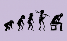 de evolutie van de mens tot de homo sapiens sapiens (© Edith Coen | dwars)